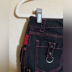 Tripp NYC  Goth Punk Emo Y2K Black Low Rise‎ Skinny Jeans Size 9 D Ring Photo 5