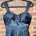 Max and Cleo Black Textured Sleeveless Little Mini Cocktail Dress Women's Size 6 Photo 1