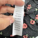 Nobody's Child Dress Womens 8 Black Red Floral Midi Long Sleeve Poppy Print Photo 5