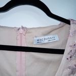 Mac Duggal 70224 Rose Pink Floral Applique Long Sleeve Illusion Gown Size 12 NWT Photo 3