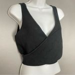Abercrombie & Fitch Sweater Tank Crossover Black Crop Top Size Medium Photo 4