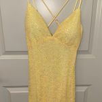 Yellow Sequin Dress Photo 0