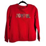 Talbots  Petite Joyful Sequin Embellished Holiday Christmas Sweatshirt Photo 1