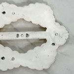 Vintage Metallic Gold Plastic Scarf Slide Shirt Tie Bar Belt Buckle Photo 4