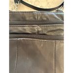 Black‎ Soft Faux Leather Flat Fanny Pack Waist Purse Zips 5 Pockets Photo 1