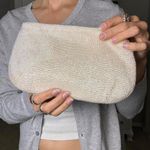 Women's Cream and White Beaded Bag Photo 1