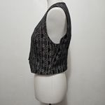 Vintage Hobby Horse Black & Gold Aztec Waistcoat Show Vest Size Medium Photo 2