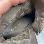 Bamboo  Cheek-02V Green Brown Heeled Velour Lined Booties Boots Buckle Straps Photo 9