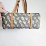 Dooney & Bourke Y2K Vintage Signature Canvas Small Barrel Bag Photo 8