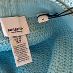 Burberry NEW Bright Topaz Blue Crochet Bucket Hat Photo 4