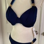 a.Che 2 pieces winslet hampton blue bikini swimsuit set Size L Photo 2