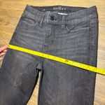 White House | Black Market  Charcoal Black Skinny Ankle Jeans with Lace Hem Size 0 Photo 6
