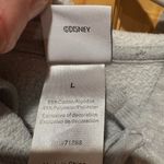 Disney Minnie Mouse Heather Gray Embroidered Flowers Bow Hoodie women’s size L Photo 4