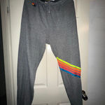 Aviator Nation  Chevron 5 Stripe Joggers Sweatpants size XL Photo 2