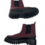 Nordstrom  Rack | NWOT | Size 9.5 | Lug Sole Faux Suede Boot Bootie in Cranberry Photo 1