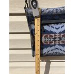 Pendleton ‎ Crossbody Small Wool Purse Satchel Handbag Wallet Aztec Blue Photo 4
