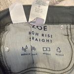 Lucky Brand  Zoe hi rise straight Olive Green Women's Jeans Photo 3