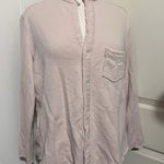 Frank & Eileen EILEEN Triple Fleece Sweater Shacket Button Down Long Sleeve Pink Photo 0