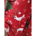 XmasComing NEW Unisex Size Small Red Fleece One Piece Hooded Reindeer Pajamas Photo 2
