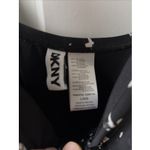 DKNY   Women's Ruched One-Piece Swimsuit Size Large Black white Tummy Control Photo 2