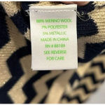 Lilly Pulitzer ‎ Santana Dazzle Stripe Sweater Dress Size Navy And Beige Large Photo 4