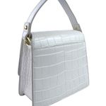 JW Pei NEW  White Croc Vegan Leather Faux Crossbody Strap Top Handle Handbag OS Photo 1