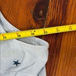 Cabin creek Vintage Cabin Creak Embroidered Star Sleeveless Blue Tie Front Top Size PL Photo 4