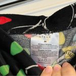 Serra Christmas leggings black velvet Christmas lights fitted stretch medium ugly Photo 2