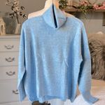 Vince Camuto  Turtleneck Sweater Blue Pullover Comfy Womens Large Photo 2