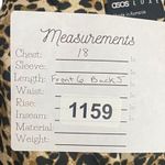 ASOS Luxe Design Leopard Elastic Bralette Mini Crop Top Adjustable Straps 8 Tan Photo 10