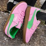 Puma  Vibrant Pink and Green Sneakers Photo 2