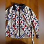 Tommy Hilfiger Anchor Print Button Up Shirt, Size L Photo 1