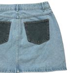 Wild Fable Denim Mini Skirt Patchwork Size 10 Retro Fun Boho Western Photo 3