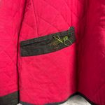 Michael Simon New York ladies quilted red coat size XL cricket detail pockets Photo 5