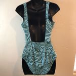 Nike Women's Aqua Swirl One-Piece Swimsuit size Large Photo 1