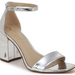 Sam Edelman  Daniella Mirror Metallic Ankle Strap Dress Sandals Photo 0