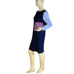 VINTAGE 1980'S PINK & BLUE EEL SKIN BAG Photo 6