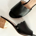Kate Spade Black Slip-On Scallop Mules Photo 2