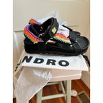 Sandro Paris Women's Sporty Platform Sandals Size 39 Black Purple Orange NWT Photo 7