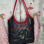 Ed Hardy NWT  Black Panther Tattoo Tote Bag Photo 0