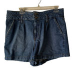 Lee Vintage High Rise Denim Mom Shorts Size 14 Medium Double Button Photo 0