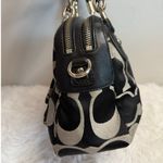 Coach Black Gray Kristin Signature Satchel Shoulder Bag Photo 5