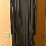 Joah Brown  gray ribbed long cardigan Photo 0