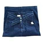 Anthropologie  Pilcro The Arden Double Waist Midi Skirt Dark Denim Size 14 NEW Photo 4