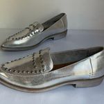 Women’s Silver Metallic Loafers with Studs Pointed Toe – Blowfish Malibu Size 8 Photo 0