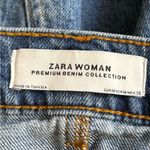 ZARA  Jean Skirt Womens Blue Y2K festival Denim Flat raw hem Front Mini medium Photo 1