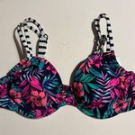 Venice Beach 38C Underwire Tropical Palm Floral Bikini Top Pink Size undefined Photo 0