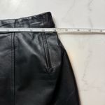 Vintage Lilli Ann Collection Genuine Leather Pencil Skirt – Size 10 Black Photo 4