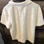 UGG  White Textured Polo Shirt Photo 2