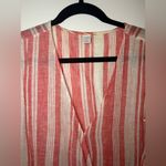 Old Navy Striped Wrap Top - Red and White Photo 1